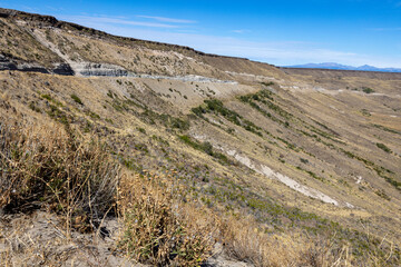 Landscape shot of the Argentinian Pampa in the Province Neuquén - Traveling South America