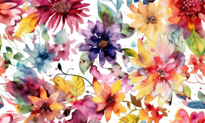Flower art: a watercolor garden for your device. Immerse yourself in a stunning garden of watercolor flowers with this collection of exquisite digital art.