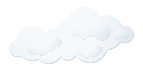 Clouds floating in the sky.