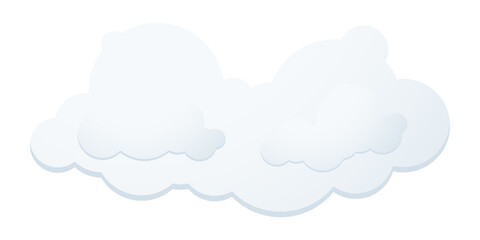 Clouds floating in the sky.