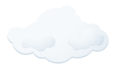 Clouds floating in the sky.