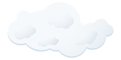 Clouds floating in the sky.