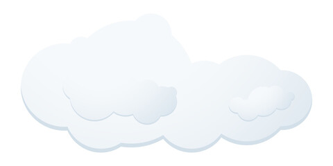 Clouds floating in the sky.