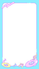 16:9レトロCDフレーム★PNG