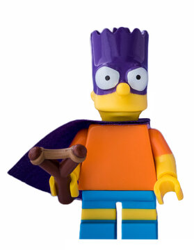 Dortmund - Deutschland 26. M&auml;rz 2023 Lego Minifigure Bart der Simpsons