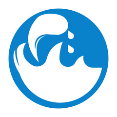 wave icon illustration vector