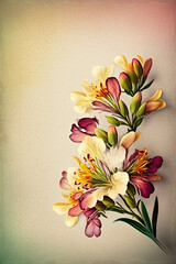 Beautiful Flower Alstroemeria Background - Flowers Backdrops Series - Alstroemeria Wallpaper created with Generative AI technology