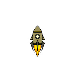 spaceship icon, a simple spaceship design with an elegant concept