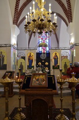 Wnętrze cerkwi w Olesnicy