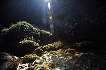 Songlong Rock Waterfall, Sun Link Sea forest, Taiwan