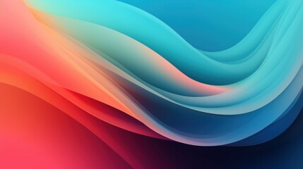 Obraz premium Abstract colourful wave background for design - Created with Generative AI Technology