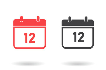 Calendar icon. Date time vector ilustration.