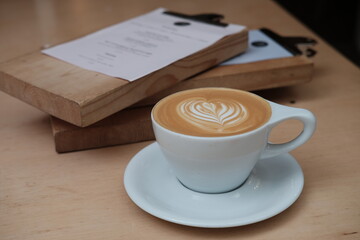 Cappuccino in Coffee Shop 