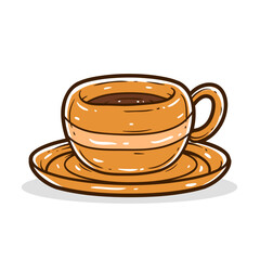 Coffee drink vector illustration
