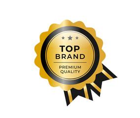 Top Brand and Premium Quality Gold Badge Label