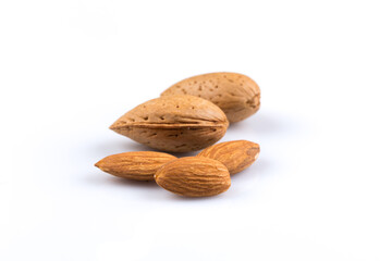 Fototapeta na wymiar Dried almonds