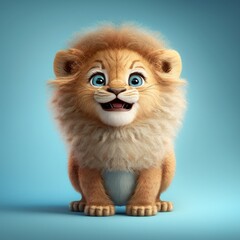 Obraz premium The King of Cuteness: A Baby Lion to Steal Your Heart