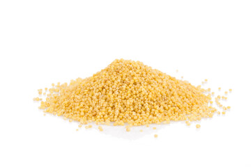 Dry millet isolated on white