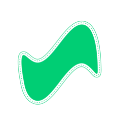 Tuinposter green shape © Rezual