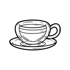 Coffee drink hand drawn vector illustration