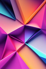 A 3D render of a colorful abstract pattern