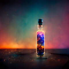 Fototapeta Ein Universum in Einer Flasche 1, Mikrokosmos, Kosmologie obraz