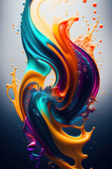 Fototapeta premium Creative expression depicted as an abstract shape