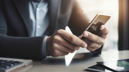 businessman using phone