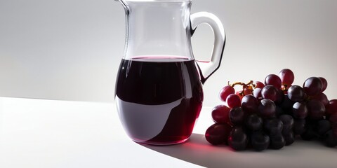 red wine and grapes