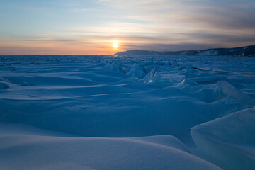 Hummocks on Lake Baikal