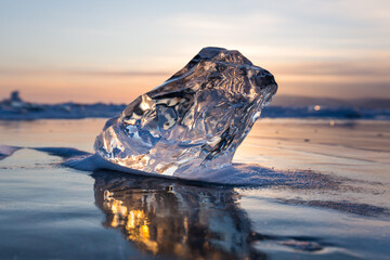 Ice of Lake Baikal