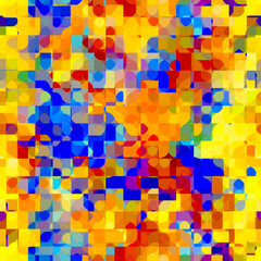 Abstract backgrounds. Geometric drawing of a mandala. Template for printing on fabric, packaging and wallpaper. Mosaic, Tile illustration. Seamless texture.