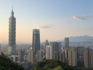Fototapeta na wymiar Taipei, Taiwan. Taipei 101 skyscraper