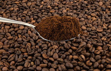 coffee beans in a sack