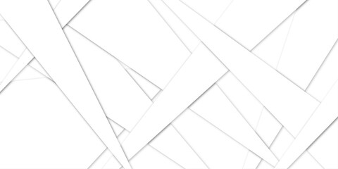 Abstract background is white with an old surface and white 3d lines and technology modern background design . Geometric background with squares in bright light with soft shadows as pattern. Template