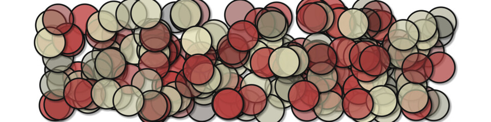 Circles with shadows generative art background art illustration