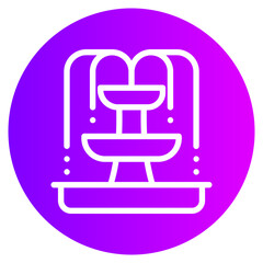 fountain gradient icon