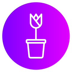 flower gradient icon