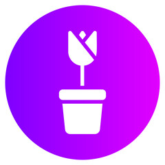 flower gradient icon