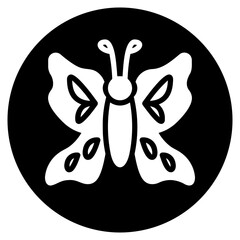 butterfly glyph icon