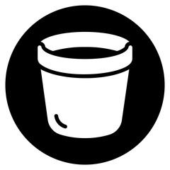 pot glyph icon