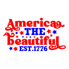 America the beautiful est.1776 svg