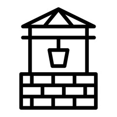 water well line icon