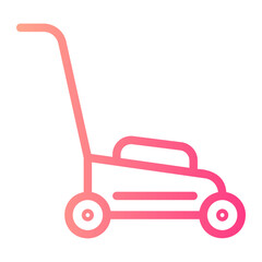 lawn mower gradient icon