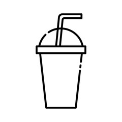 Soft drink line icon.