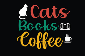  cats books coffee design