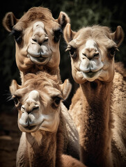 camel family portrait