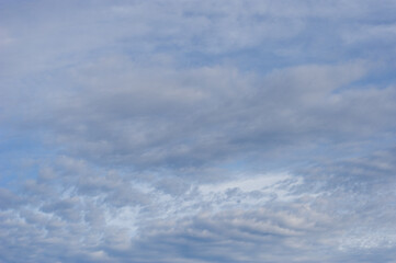 scenic view of clouds on blue sky, nature