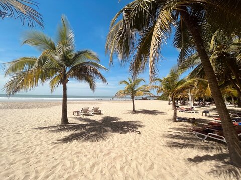 Plage pardisiaque au s&eacute;n&eacute;gal en Casamance
