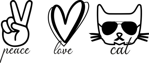 Cat Quote SVG Bundle Design 